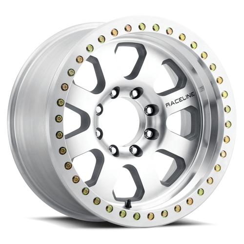 Raceline RT260M-201050-12 - RT260M Avenger 20x10in / 5x127 BP / -12mm Offset / 83.82mm Bore - Machined Beadlock Wheel