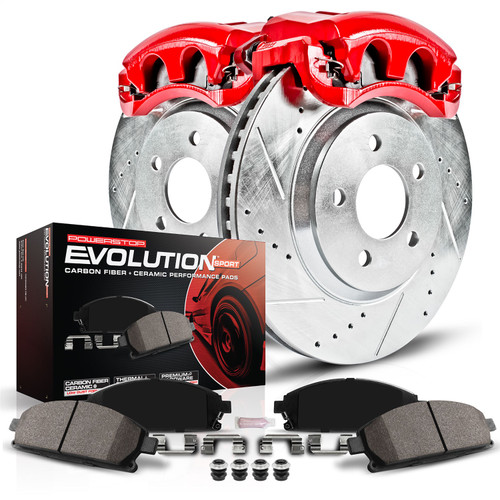 PowerStop KC636 - Power Stop 98-99 Audi A6 Front Z23 Evolution Sport Brake Kit w/Calipers