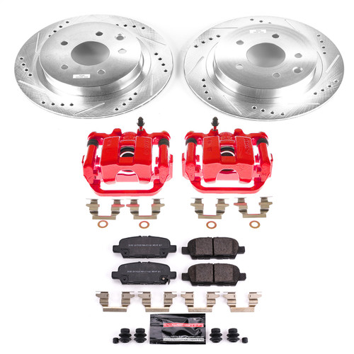 PowerStop KC6761A - Power Stop 11-19 Nissan Leaf Rear Z23 Evolution Sport Brake Kit w/Calipers