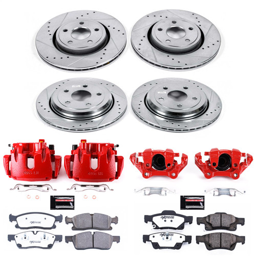 PowerStop KC6537-36 - Power Stop 13-15 Jeep Grand Cherokee Front and Rear Z36 Truck & Tow Kit w/Cals PowerStop KC6537-36 - Power Stop 13-15 Jeep Grand Cherokee Front and Rear Z36 Truck & Tow Kit w/Cals