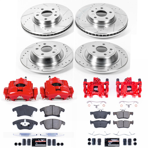 PowerStop KC6556A - Power Stop 13-19 Ford Fusion Front & Rear Z23 Evolution Sport Brake Kit w/Calipers PowerStop KC6556A - Power Stop 13-19 Ford Fusion Front & Rear Z23 Evolution Sport Brake Kit w/Calipers
