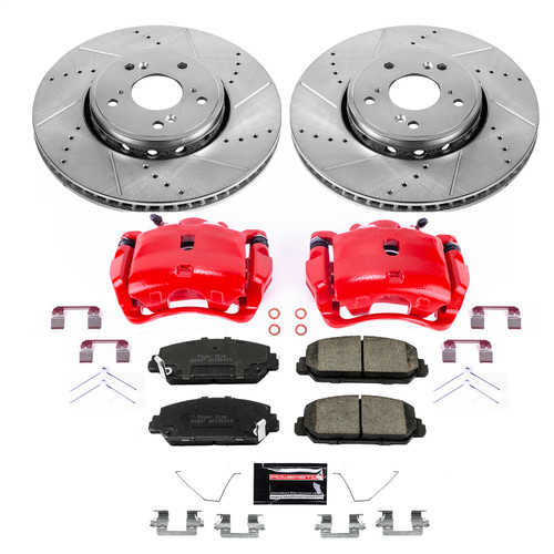 PowerStop KC6940A - Power Stop 2016 Acura ILX Front Z23 Evolution Kit W/Cals