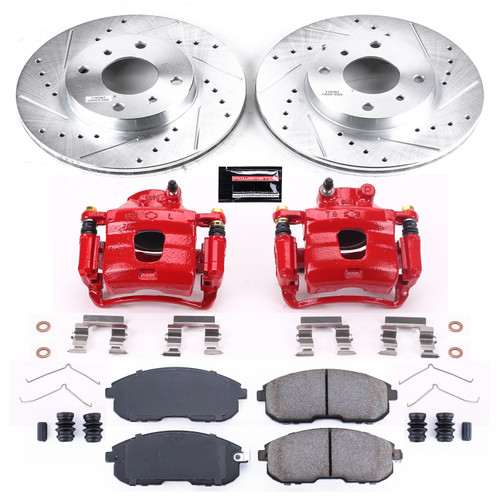 PowerStop KC749 - Power Stop 93-01 Nissan Altima Front Z23 Evolution Sport Brake Kit w/Calipers