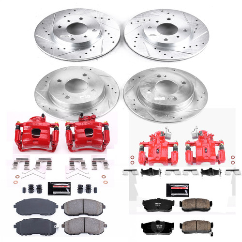 PowerStop KC750 - Power Stop 00-01 Nissan Sentra Front & Rear Z23 Evolution Sport Brake Kit w/Calipers