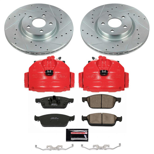 PowerStop KC8175 - Power Stop 18-19 Ford Transit Connect Front Z23 Evolution Sport Brake Kit w/Calipers