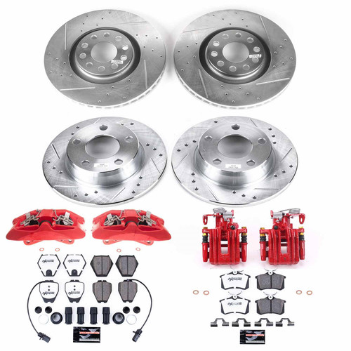 PowerStop KC889-26 - Power Stop 01-05 Audi Allroad Quattro Front and Rear Z26 Street Kit w/Cals