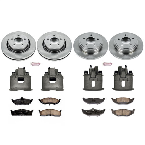 PowerStop KCOE1701 - Power Stop 99-02 Chrysler 300M Front & Rear Autospecialty Brake Kit w/Calipers