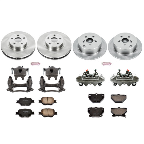 PowerStop KCOE2314 - Power Stop 00-05 Toyota Celica Front & Rear Autospecialty Brake Kit w/Calipers