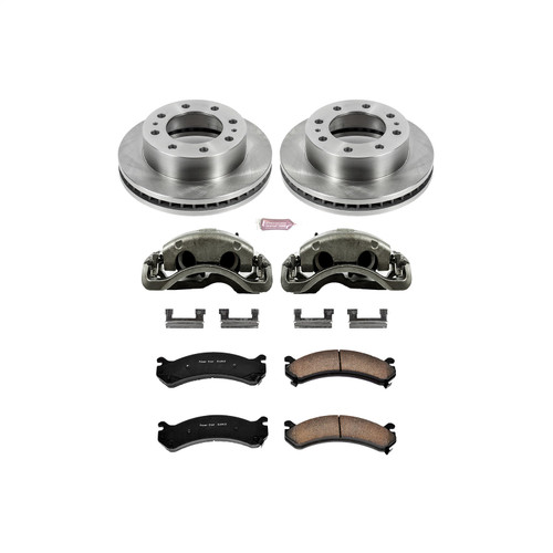 PowerStop KCOE2071 - Power Stop 07-10 GMC Sierra 3500 HD Front Autospecialty Kit w/Cals