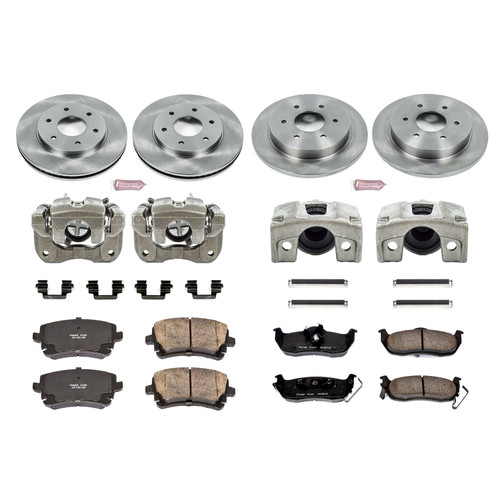 PowerStop KCOE2443 - Power Stop 2005 Nissan Armada Front & Rear Autospecialty Kit w/Cals