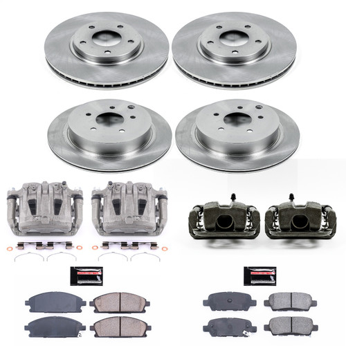 PowerStop KCOE2766 - Power Stop 04-09 Nissan Quest Front & Rear Autospecialty Brake Kit w/Calipers