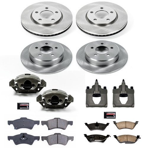 PowerStop KCOE4458 - Power Stop 01-07 Chrysler Town & Country Front & Rear Autospecialty Brake Kit w/Calipers