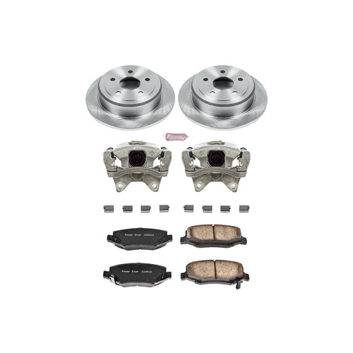 PowerStop KCOE3090 - Power Stop 07-17 Jeep Wrangler Rear Autospecialty Brake Kit w/Calipers