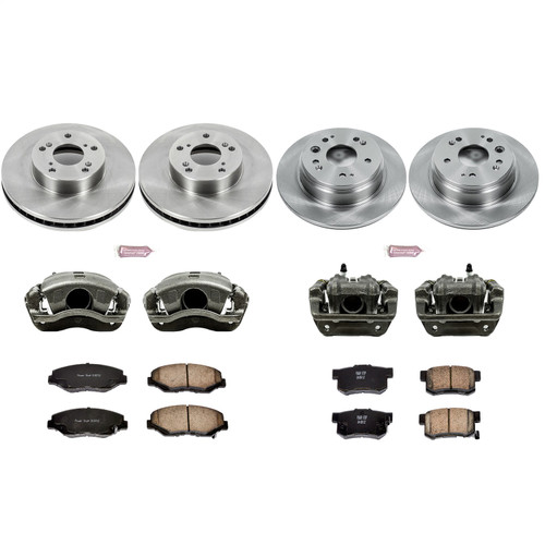 PowerStop KCOE6171 - Power Stop 02-04 Honda CR-V Front & Rear Autospecialty Brake Kit w/Calipers
