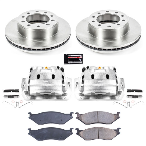 PowerStop KCOE5964 - Power Stop 05-16 Ford F-550 Super Duty Front Autospecialty Kit w/Cals