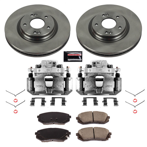 PowerStop KCOE7353 - Power Stop 16-19 Hyundai Sonata Front Autospecialty Brake Kit w/Calipers