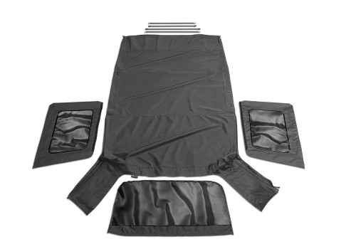 Rampage 99835 - 2007-2009 Jeep Wrangler(JK) Unlimited OEM Replacement Top - Black Diamond