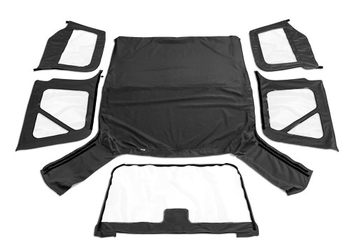 Rampage 99735 - 1997-2006 Jeep Wrangler(TJ) OEM Replacement Top - Black Diamond