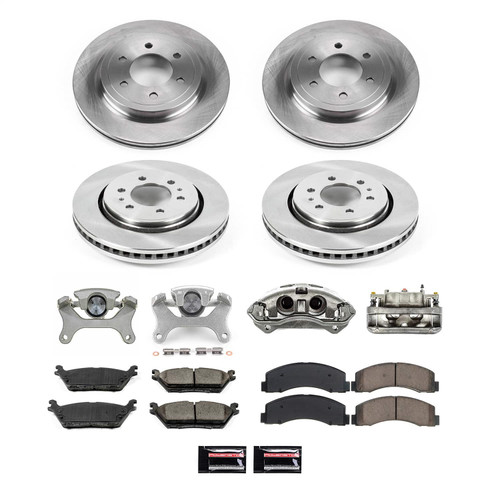 PowerStop KCOE8026 - Power Stop 18-20 Ford F-150 Front and Rear Autospecialty Kit w/Cals