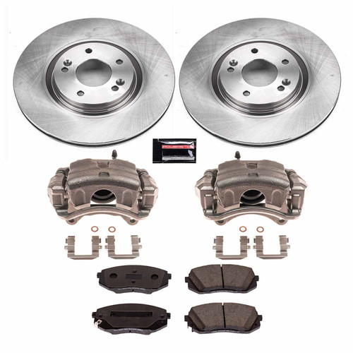 PowerStop KCOE7509 - Power Stop 16-19 Kia Optima Front Autospecialty Kit w/Cals