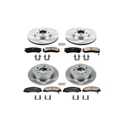 PowerStop KOE1438 - Power Stop 06-10 Chevrolet Impala Front & Rear Autospecialty Brake Kit
