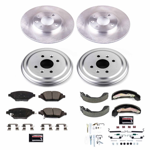 PowerStop KOE15426DK - Power Stop 16-18 Chevrolet Spark Front & Rear Autospecialty Drum Kit