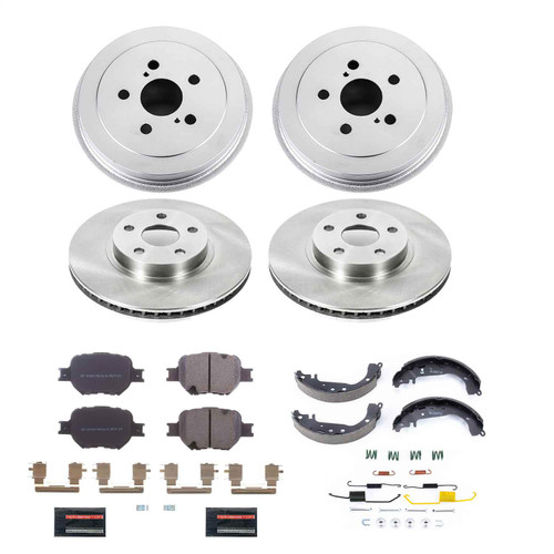 PowerStop KOE15464DK - Power Stop 01-05 Toyota Celica Front & Rear Autospecialty Drum Kit