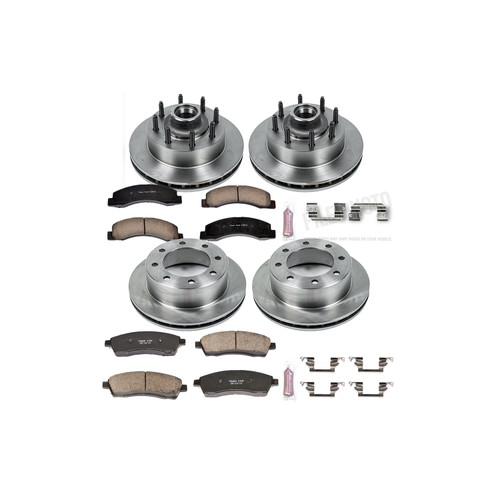 PowerStop KOE1892 - Power Stop 99-01 Ford F-250 Super Duty Front & Rear Autospecialty Brake Kit