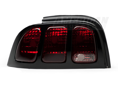 Raxiom 49124 - 96-98 Ford Mustang Tail Lights- Black Housing (Smoked Lens)
