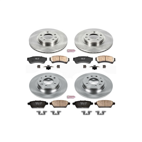 PowerStop KOE200 - Power Stop 06-12 Ford Fusion Front & Rear Autospecialty Brake Kit