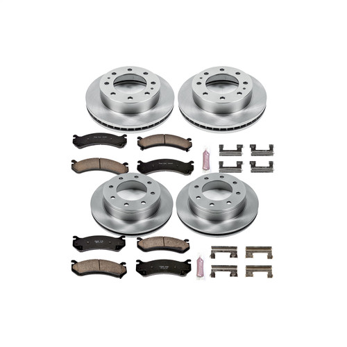 PowerStop KOE2023 - Power Stop 01-03 Chevrolet Silverado 1500 HD Front & Rear Autospecialty Brake Kit
