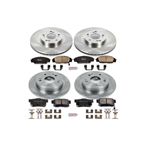 PowerStop KOE2440 - Power Stop 06-11 Honda Civic Front & Rear Autospecialty Brake Kit