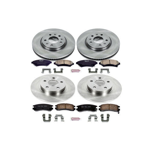 PowerStop KOE2733 - Power Stop 2004 Cadillac Seville Front & Rear Autospecialty Brake Kit
