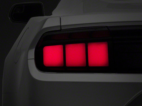Raxiom 402182 - 15-23 Ford Mustang Profile LED Tail Lights Gloss Blk Housing- Red Lens