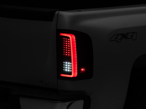 Raxiom S112711 - 07-13 Chevy Silverado 1500 G2 LED Tail Lights- Black Housing (Clear Lens)