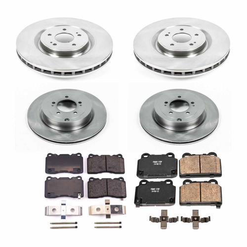 PowerStop KOE4145 - Power Stop 08-15 Mitsubishi Lancer Front & Rear Autospecialty Brake Kit