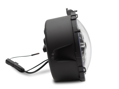 Raxiom J137646 - 18-22 Jeep Wrangler JL/ JT 9-Inch LED Headlights w/ DRL and Halo- Black Housing (Clear Lens)