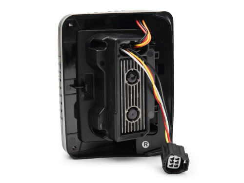 Raxiom J138358 - 07-18 Jeep Wrangler JK Axial Series LED Halo Tail Lights- Black Housing (Dark Smoked Lens)