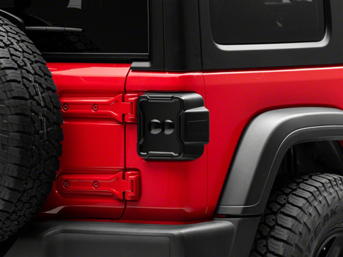 Raxiom J170483 - 18-23 Jeep Wrangler JL Axial Series Linear LED Tail Lights- Blk Housing (Smoked Lens)