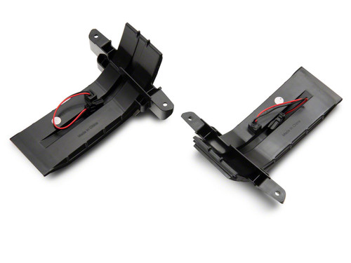 Raxiom S127430 - 14-19 Chevrolet Silverado Axial Series Dual-Row Amber LED Tow Mirror Lights- Smoked