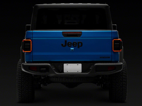 Raxiom JG10490 - 20-23 Jeep Gladiator JT w/ Factory Halogen LED Tail Lights- Blk Housing (Smoked Lens)