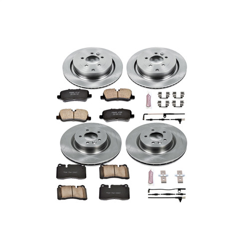 PowerStop KOE5443 - OE Stock Replacement Low-Dust Ceramic Brake Pad and Rotor Kit