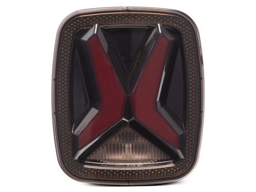 Raxiom J177410 - 76-06 Jeep CJ7 Wrangler YJ & TJ Gladiator LED Tail Lights- Blk Housing (Smoked Lens)