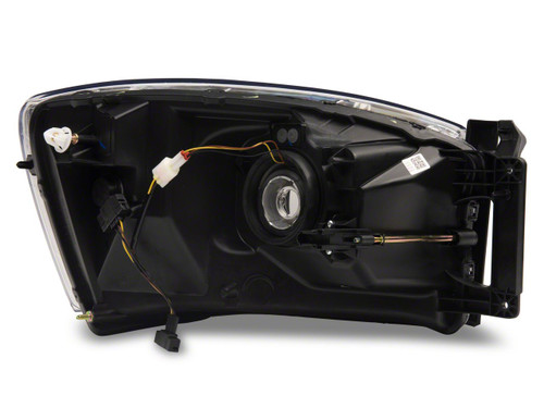 Raxiom R131480 - 06-09 Dodge RAM 1500/2500/3500 Axial Headlights w/ SEQL LED Bar- Blk Housing (Clear Lens)