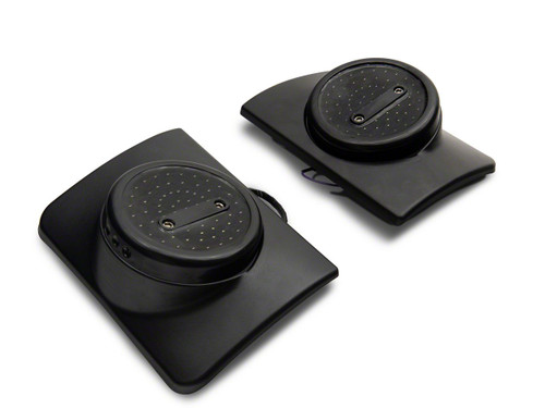 Raxiom J164240 - 07-18 Jeep Wrangler JK Axial Series Halo LED Tail Lights- Blk Housing (Clear Lens)