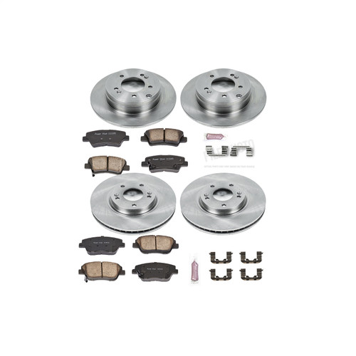 PowerStop KOE5376 - Power Stop 10-15 Hyundai Sonata Front & Rear Autospecialty Brake Kit