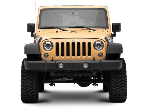 Raxiom J154697 - 07-18 Jeep Wrangler JK 7-In LED Headlights- Chrome Housing (Clear Lens)