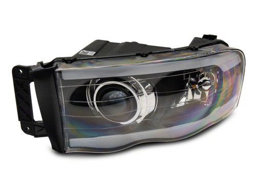 Raxiom R131477 - 02-05 Dodge RAM 1500/2500/3500 Axial LED Projector Headlights- Blk Housing (Clear Lens)