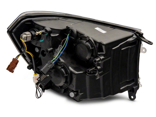 Raxiom R131481 - 09-18 Dodge RAM 1500/2500/3500 Axial Series Headlights w/ LED Bar- Blk Housing (Clear Lens)