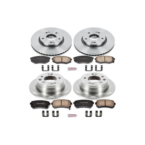 PowerStop KOE5807 - Power Stop 10-12 Hyundai Tucson Front & Rear Autospecialty Brake Kit